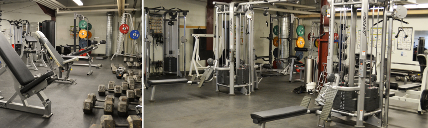 Inside the Midnight Sun Complex's Fitness Centre.
